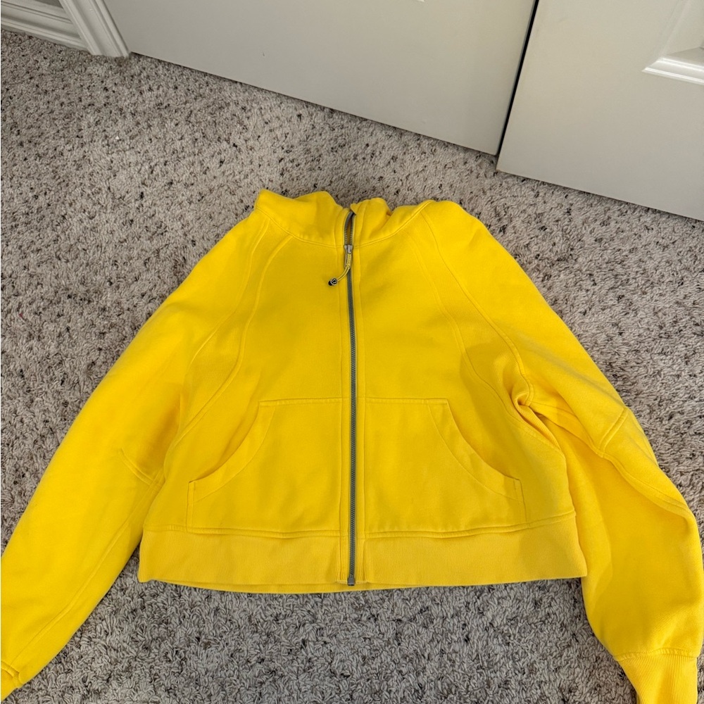 Yellow full zip Lulu scuba